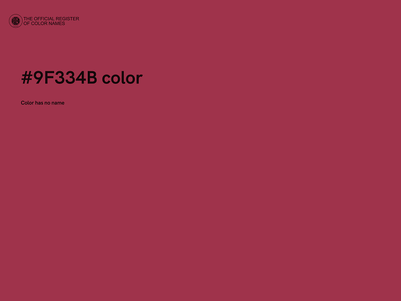 #9F334B color image