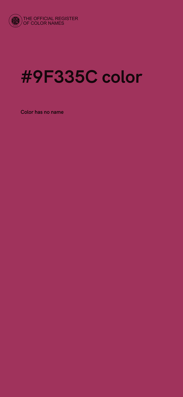 #9F335C color image