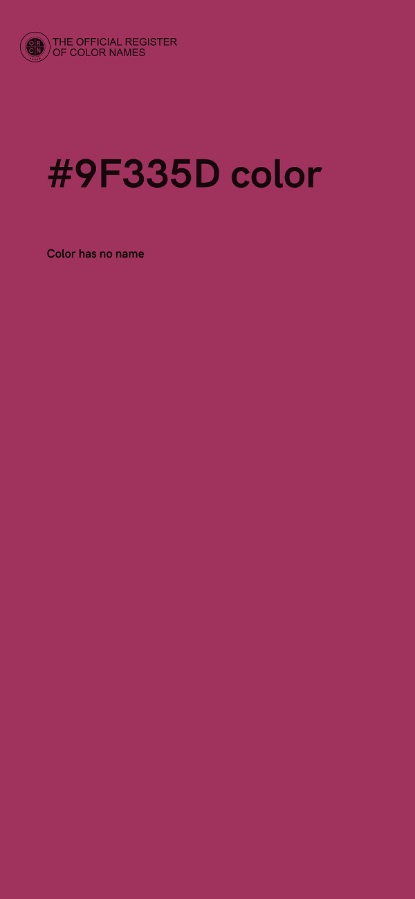 #9F335D color image