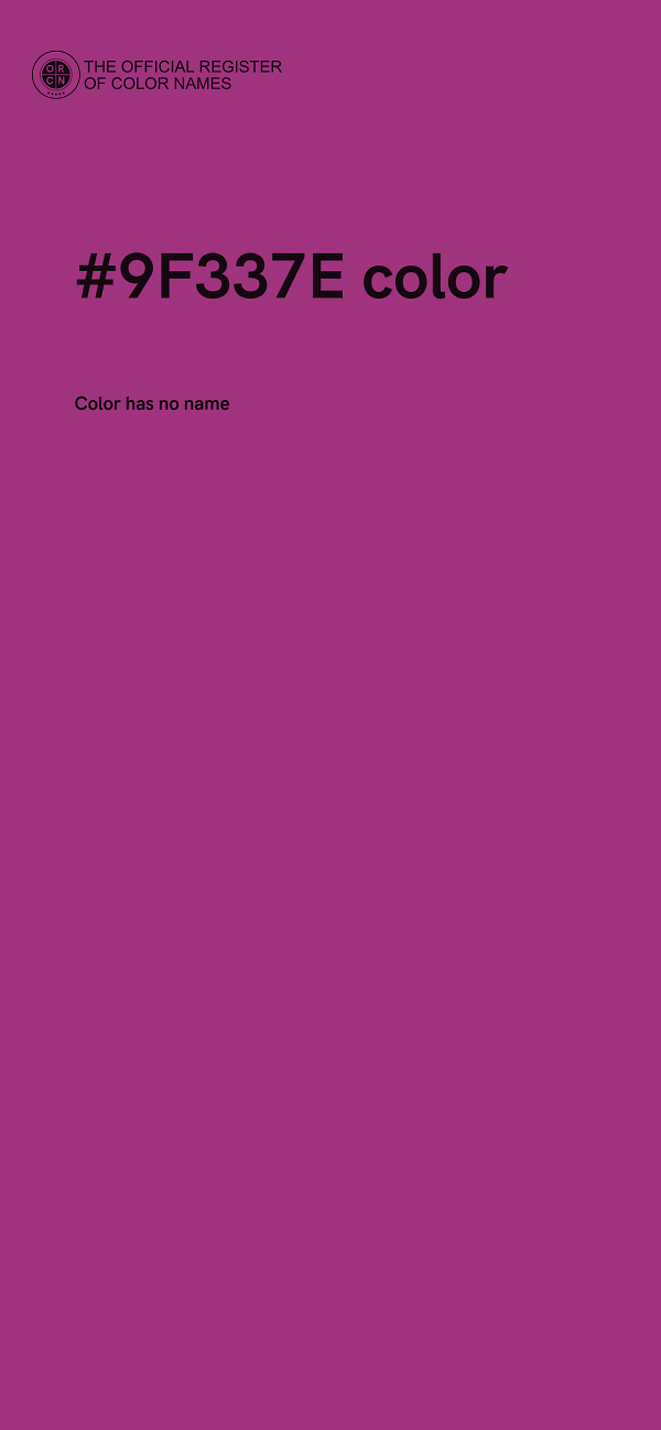 #9F337E color image