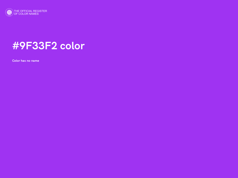 #9F33F2 color image