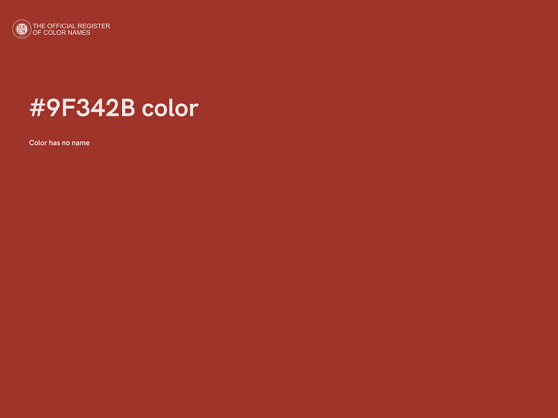 #9F342B color image