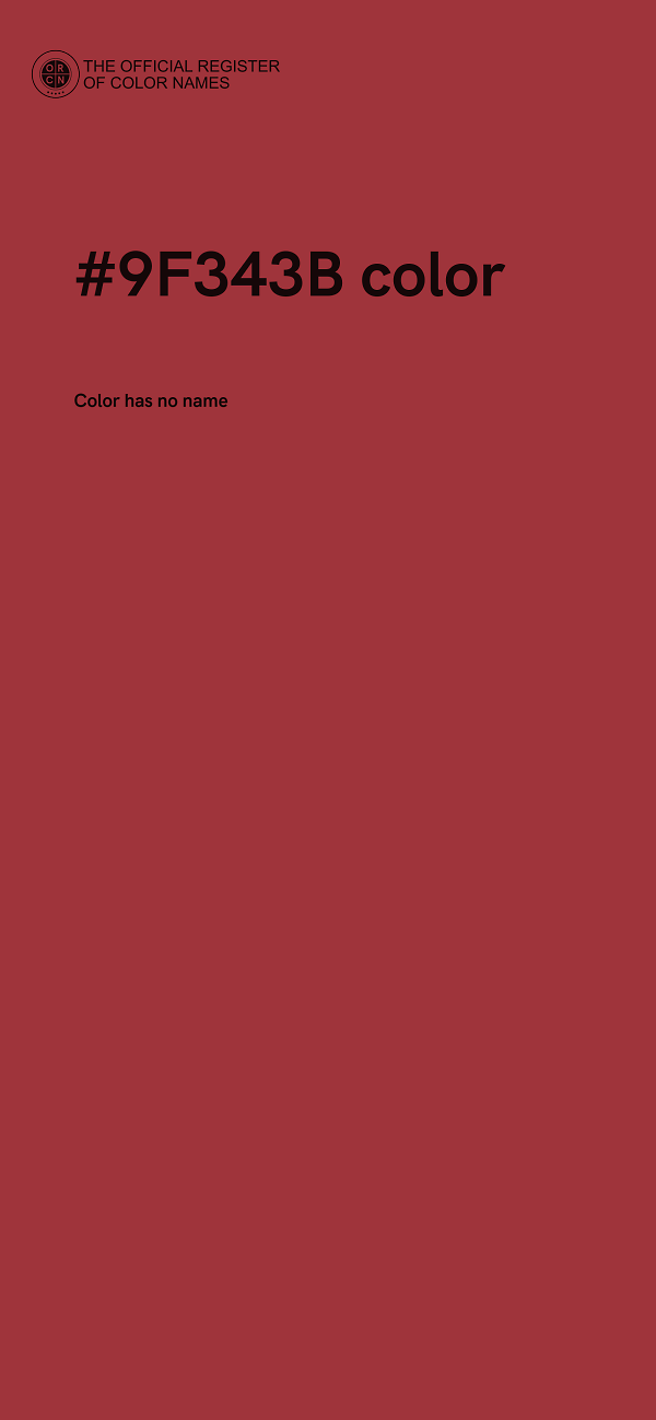 #9F343B color image