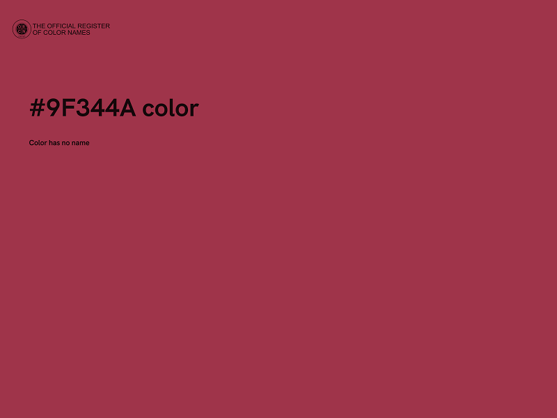 #9F344A color image