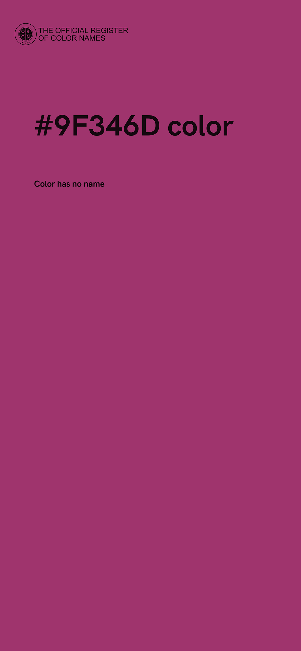 #9F346D color image