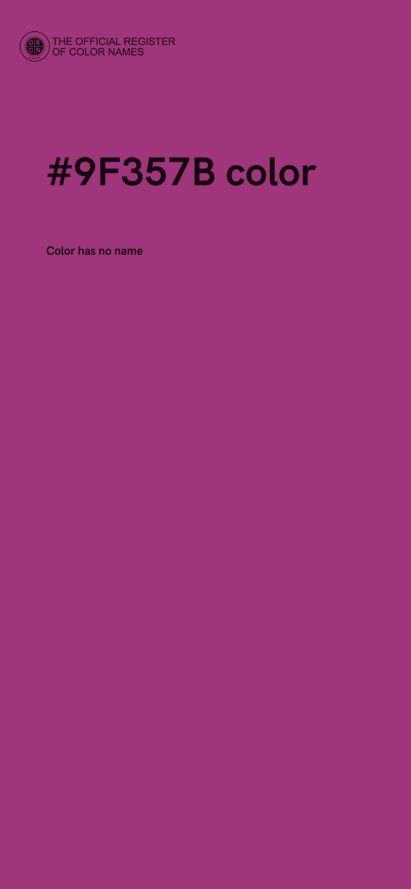 #9F357B color image