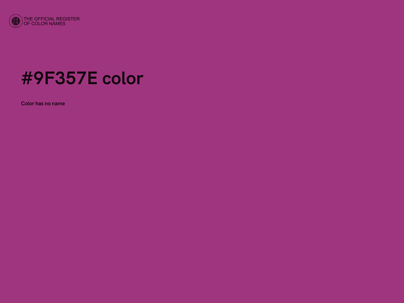 #9F357E color image