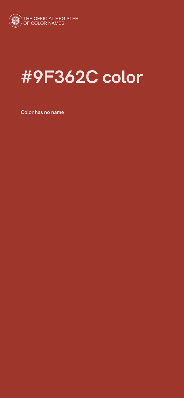 #9F362C color image