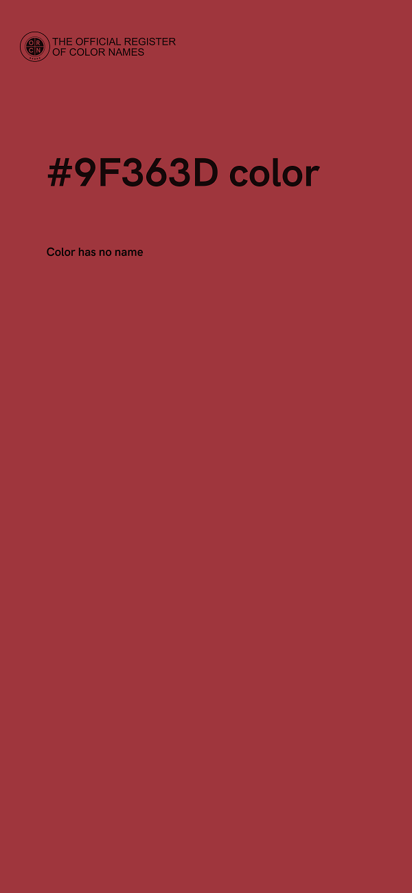 #9F363D color image