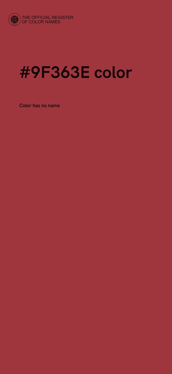 #9F363E color image