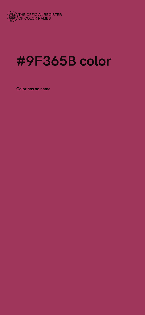 #9F365B color image