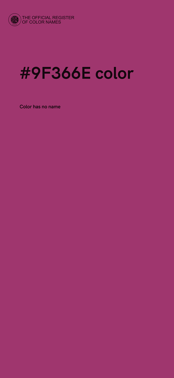 #9F366E color image