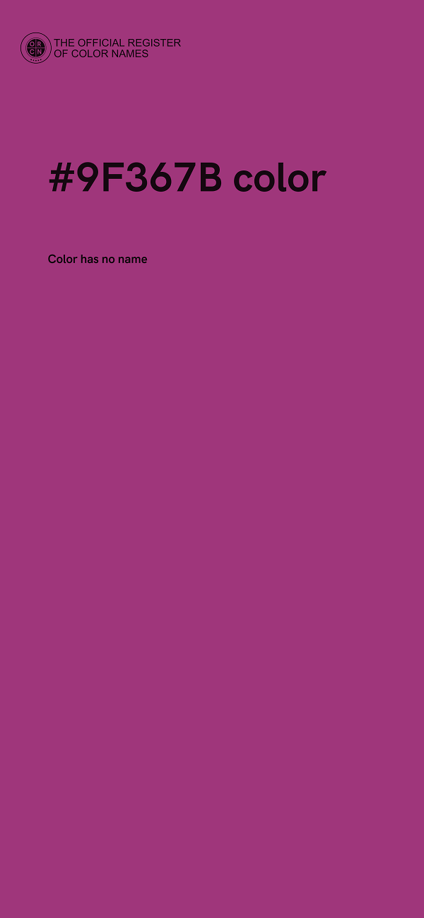 #9F367B color image