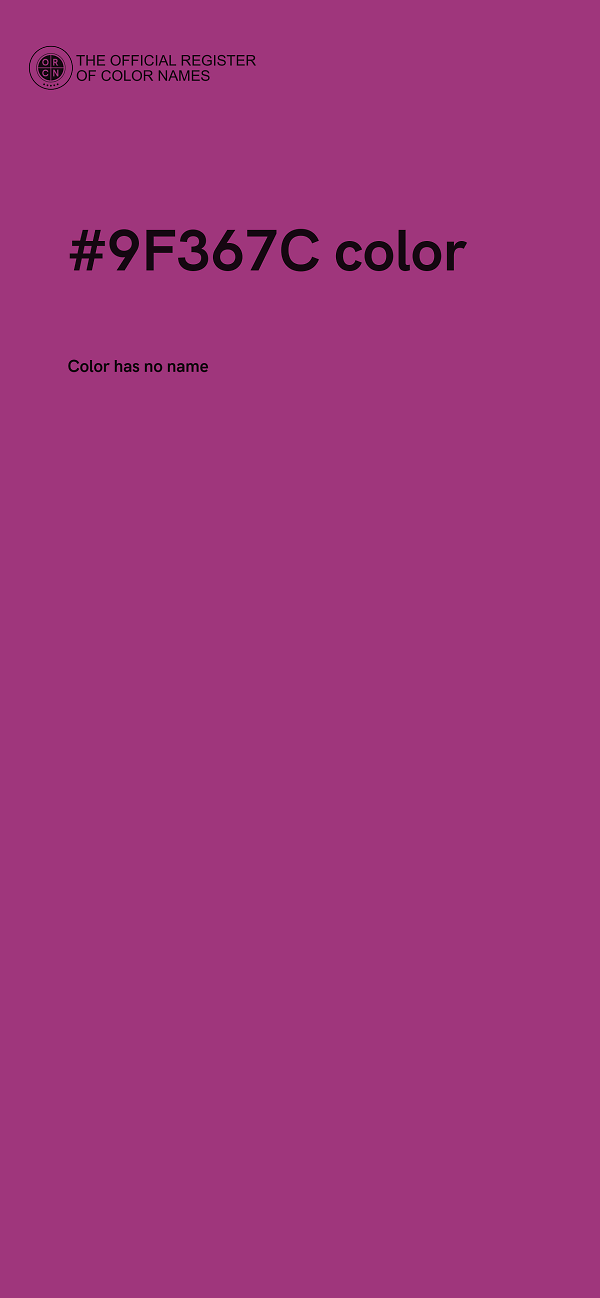 #9F367C color image