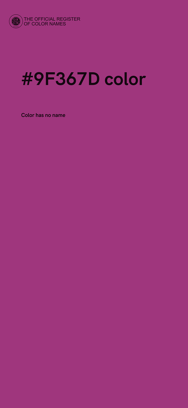 #9F367D color image
