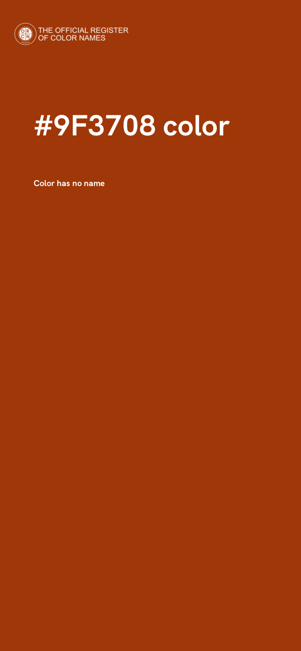 #9F3708 color image