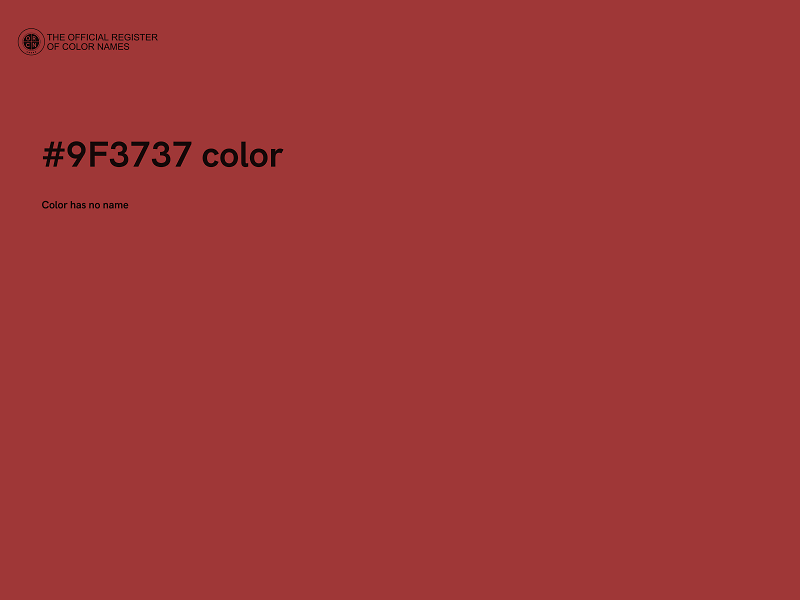 #9F3737 color image