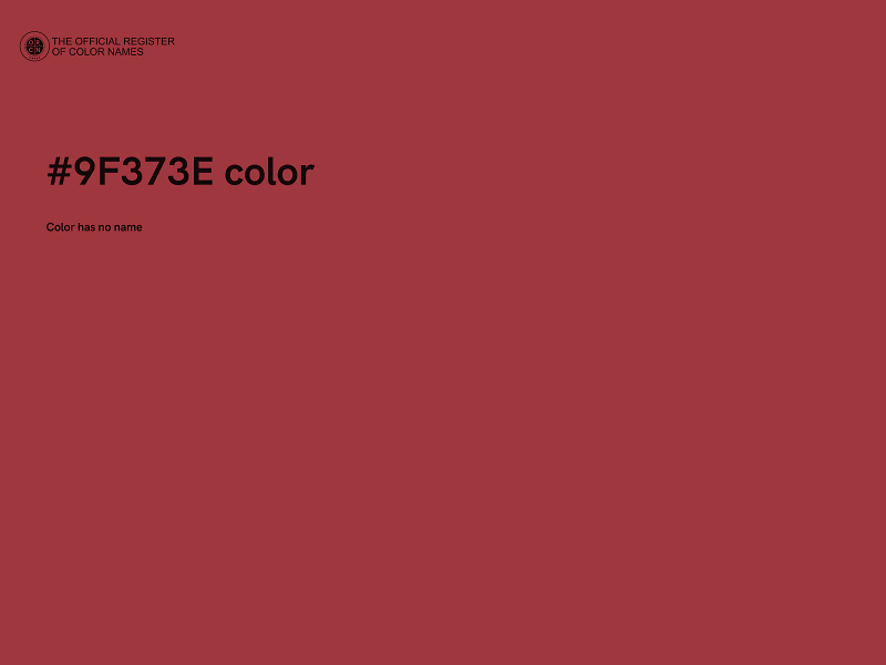 #9F373E color image