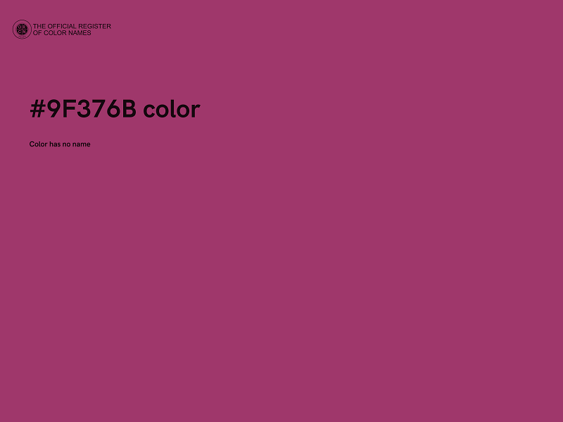 #9F376B color image