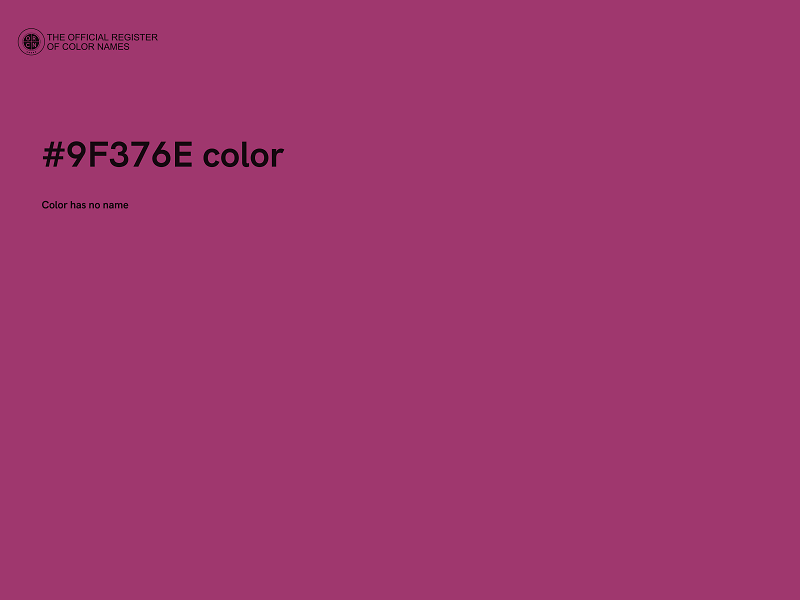 #9F376E color image