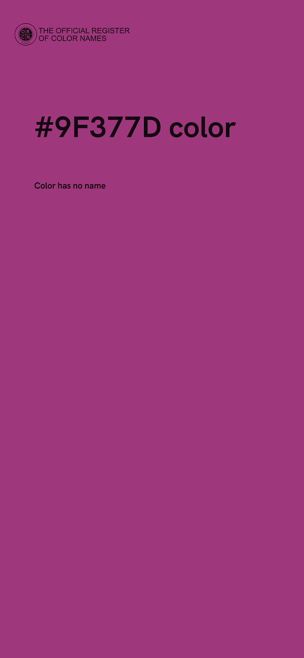 #9F377D color image
