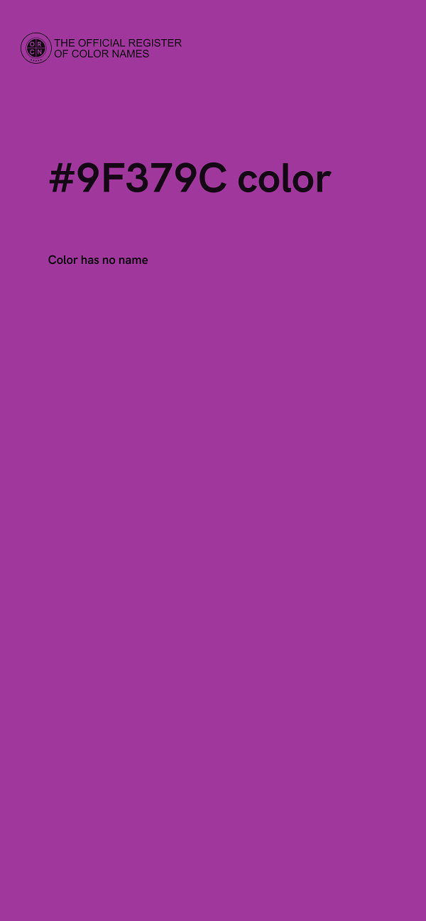 #9F379C color image