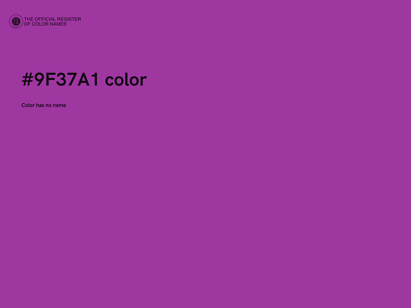 #9F37A1 color image