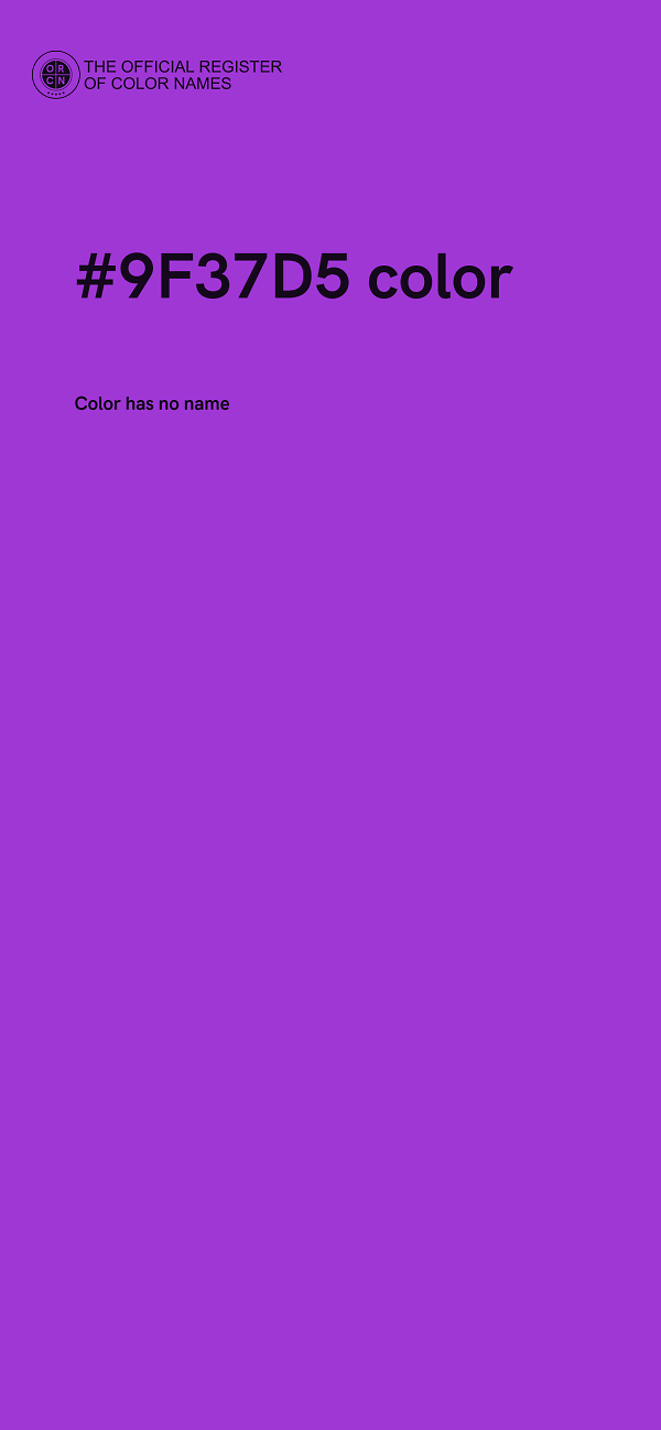 #9F37D5 color image
