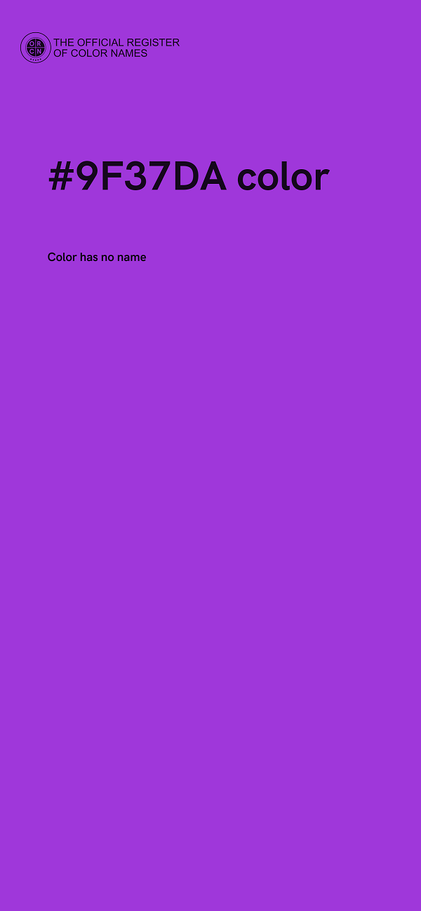 #9F37DA color image