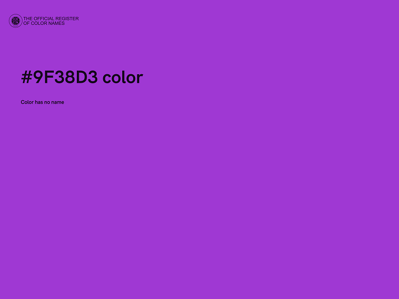 #9F38D3 color image