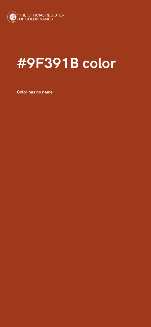 #9F391B color image
