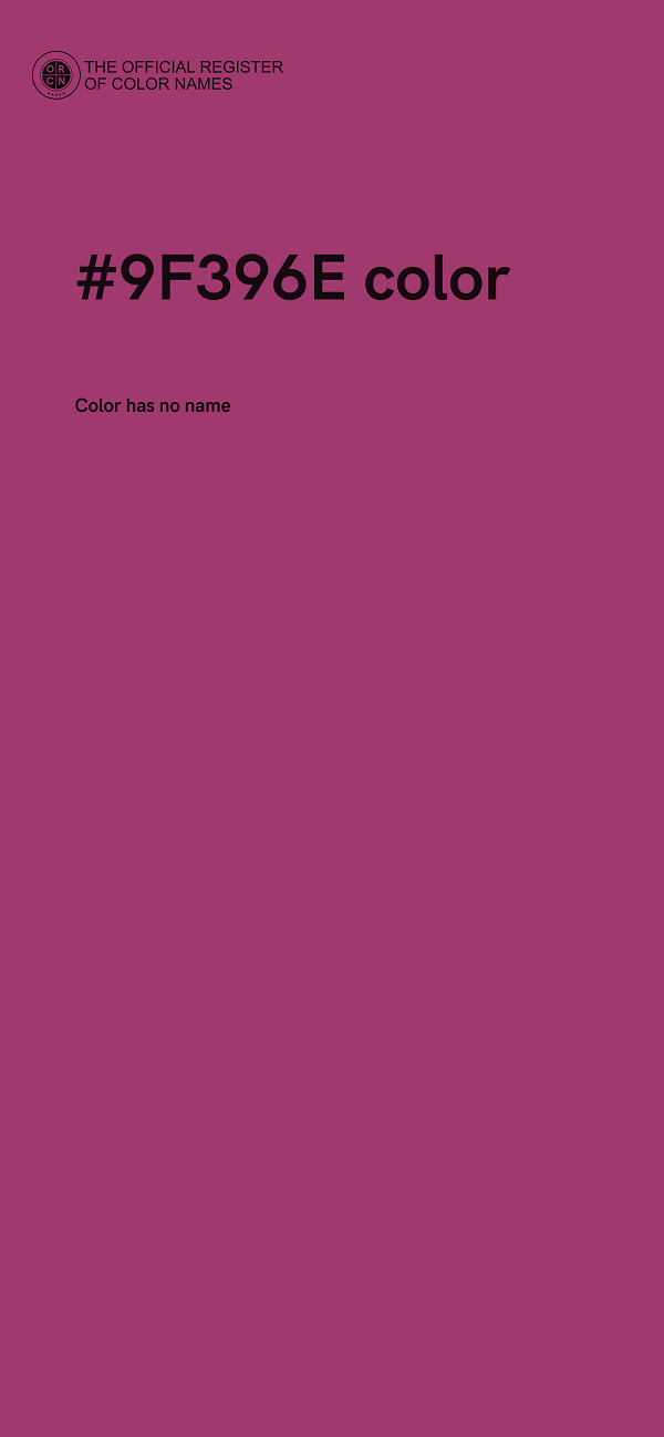 #9F396E color image