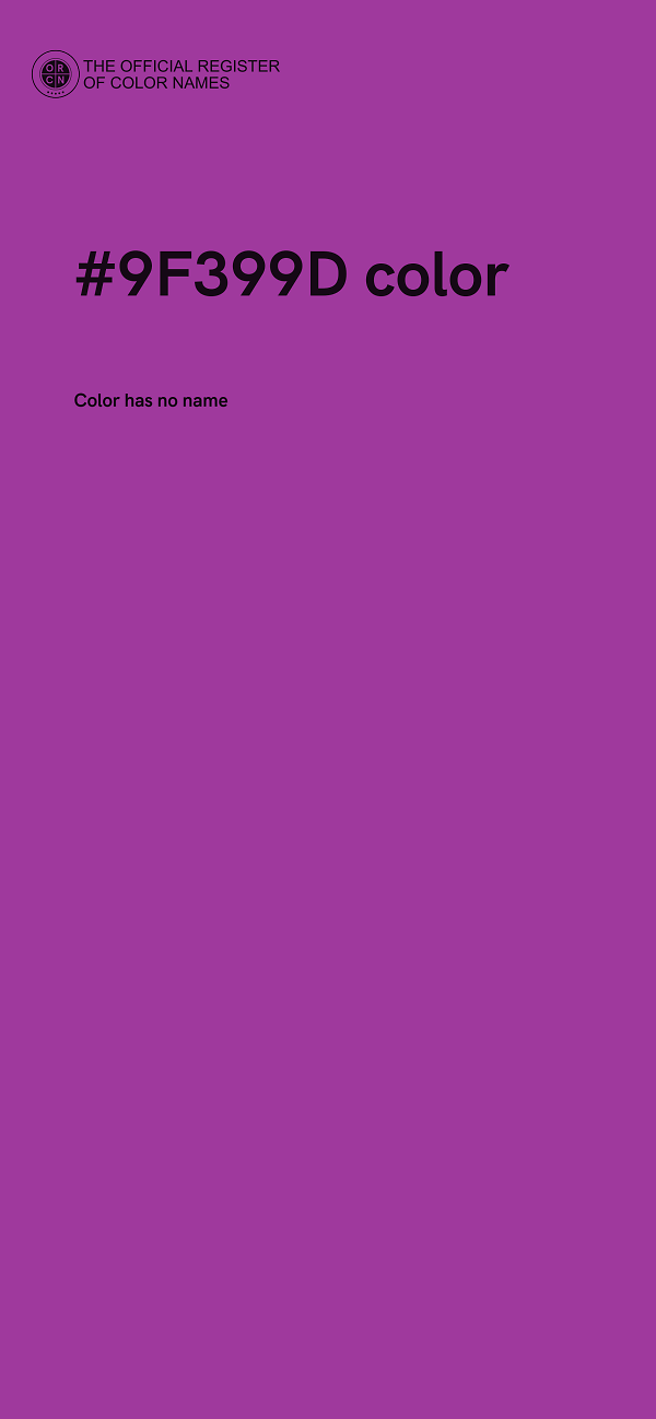 #9F399D color image