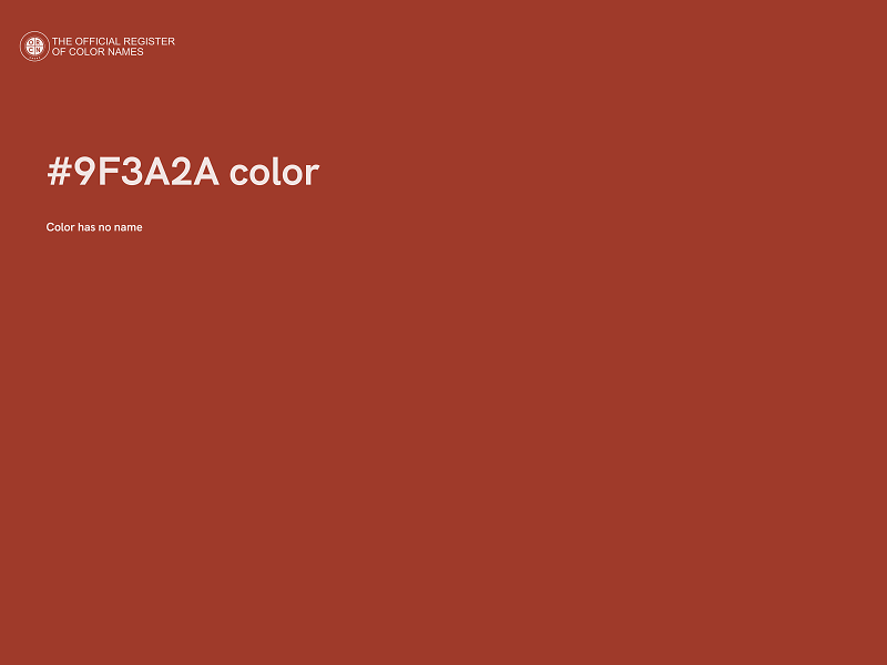 #9F3A2A color image