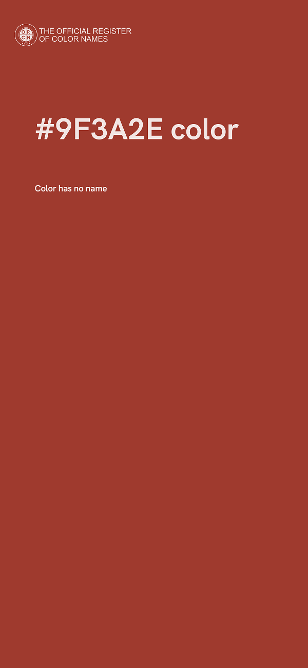 #9F3A2E color image
