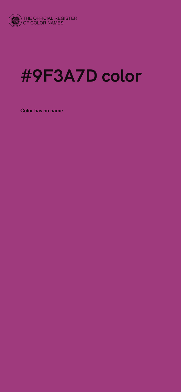 #9F3A7D color image