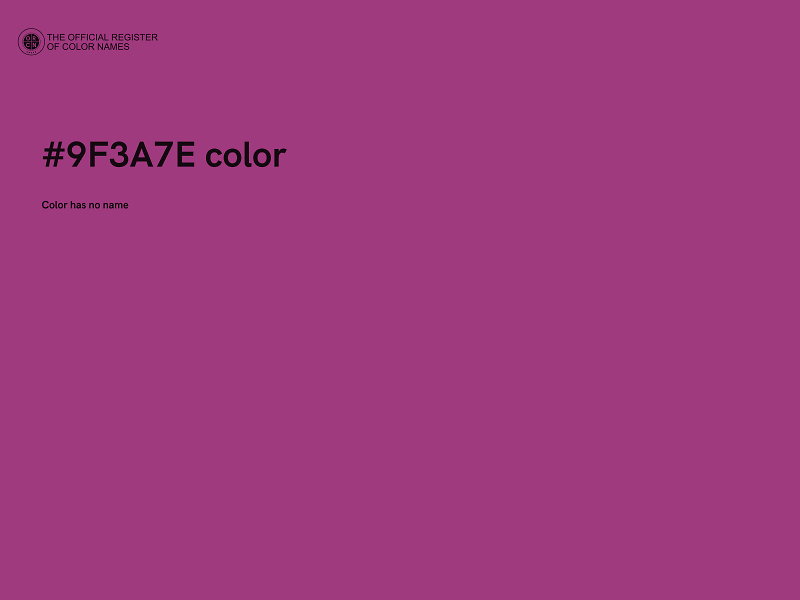#9F3A7E color image
