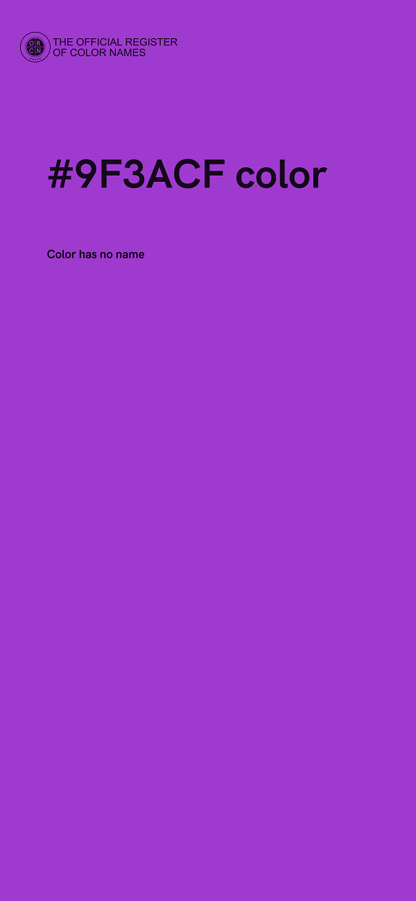 #9F3ACF color image