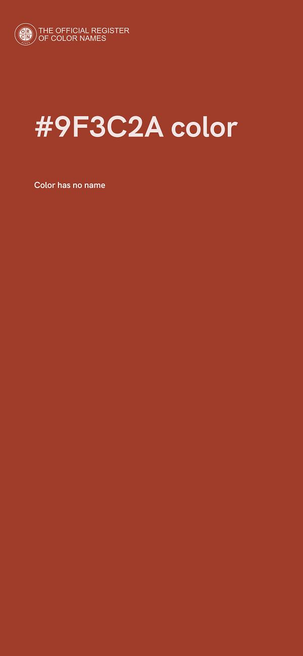 #9F3C2A color image
