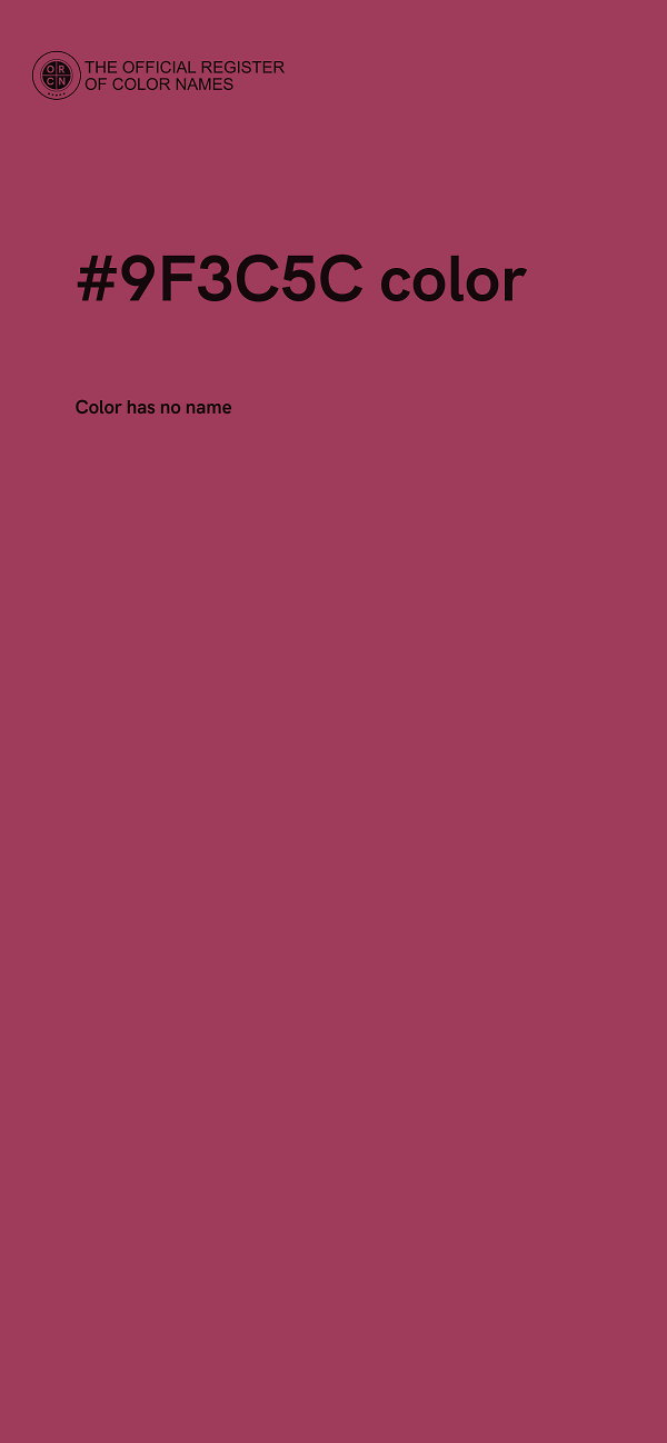 #9F3C5C color image