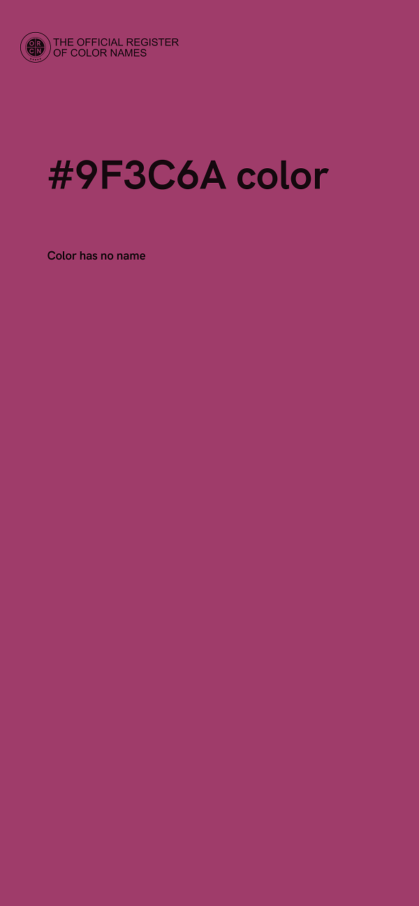 #9F3C6A color image