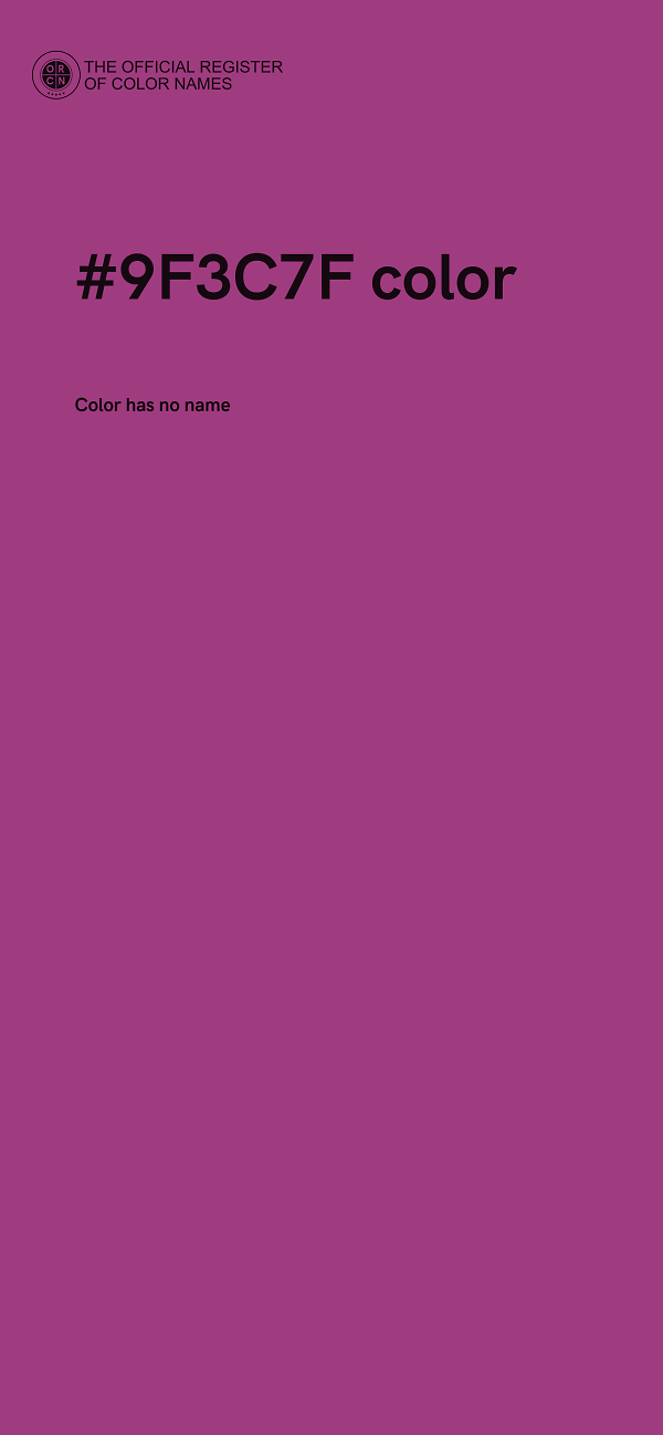 #9F3C7F color image