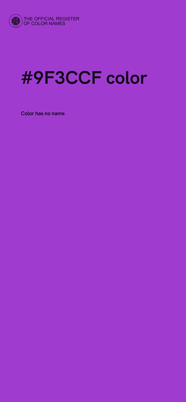 #9F3CCF color image