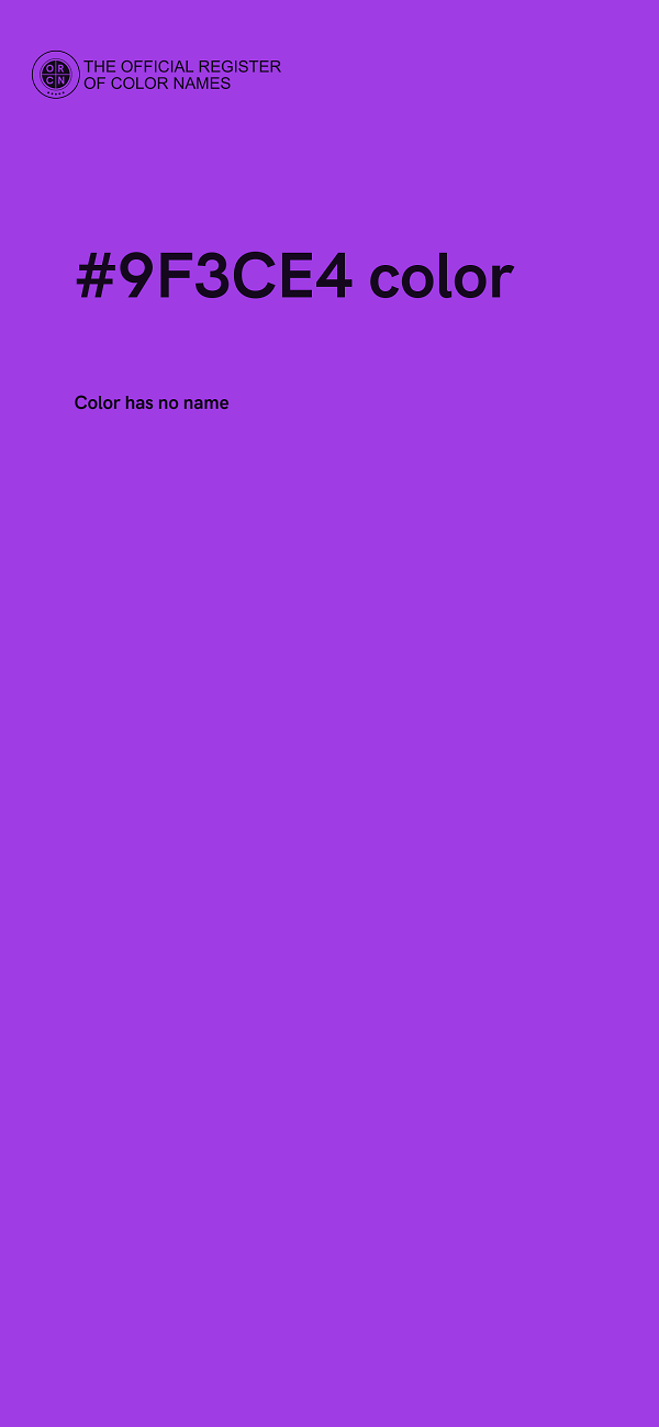 #9F3CE4 color image