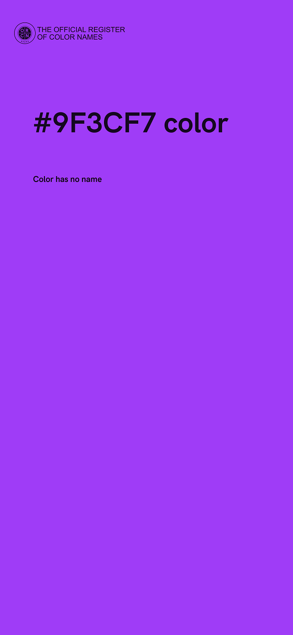 #9F3CF7 color image