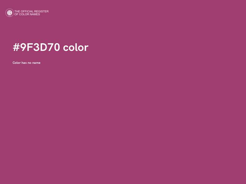 #9F3D70 color image