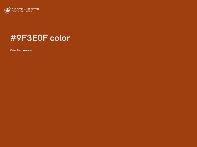 #9F3E0F color image