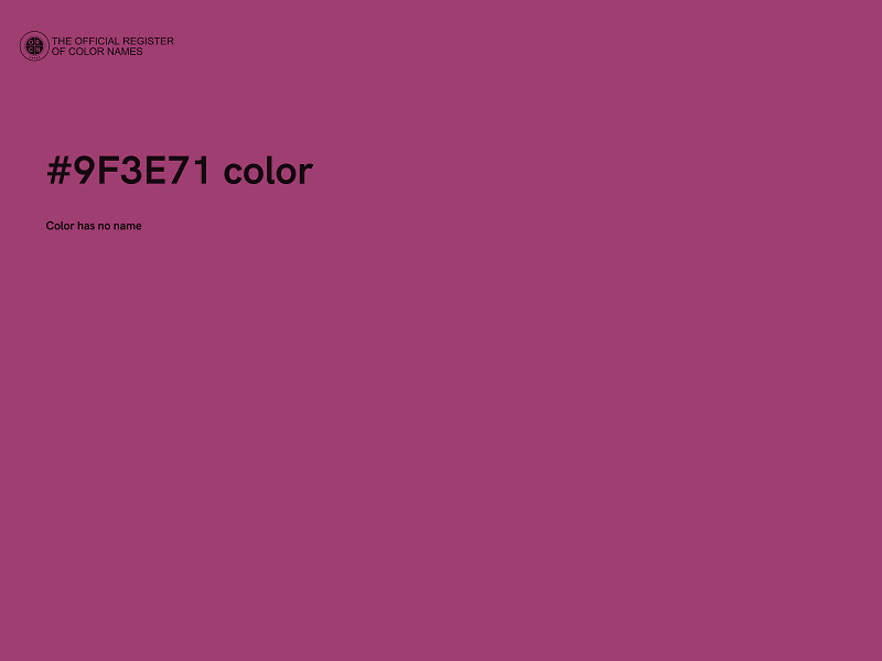 #9F3E71 color image