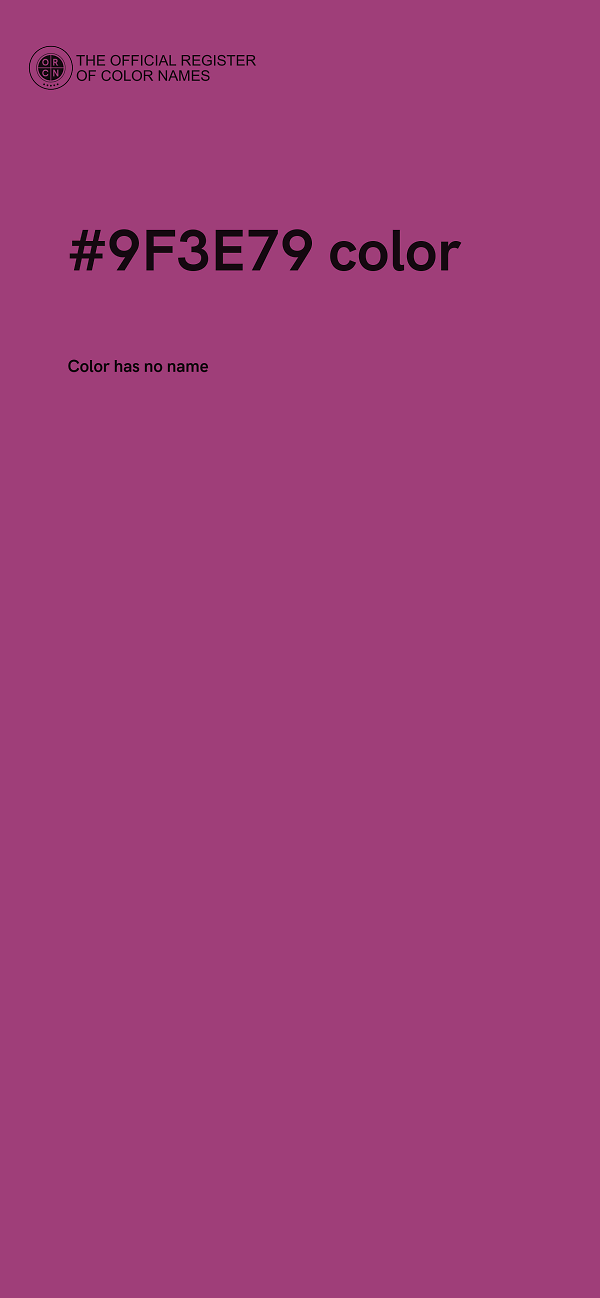 #9F3E79 color image