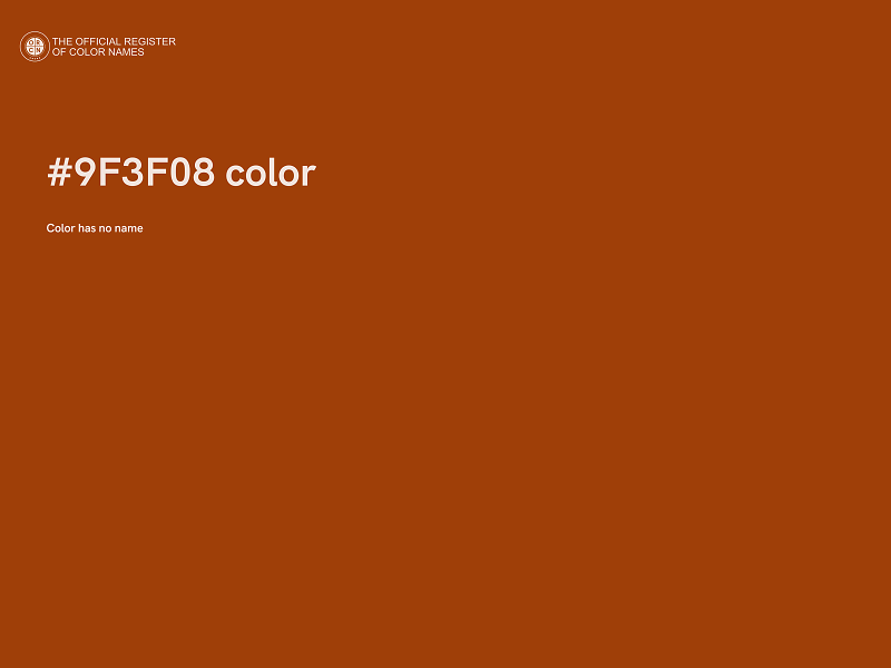 #9F3F08 color image